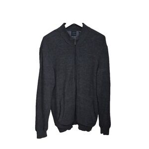 Greg Norman Jacket Mens XL Gray‎ Chelsea Wind Sweater Golf Full Zip